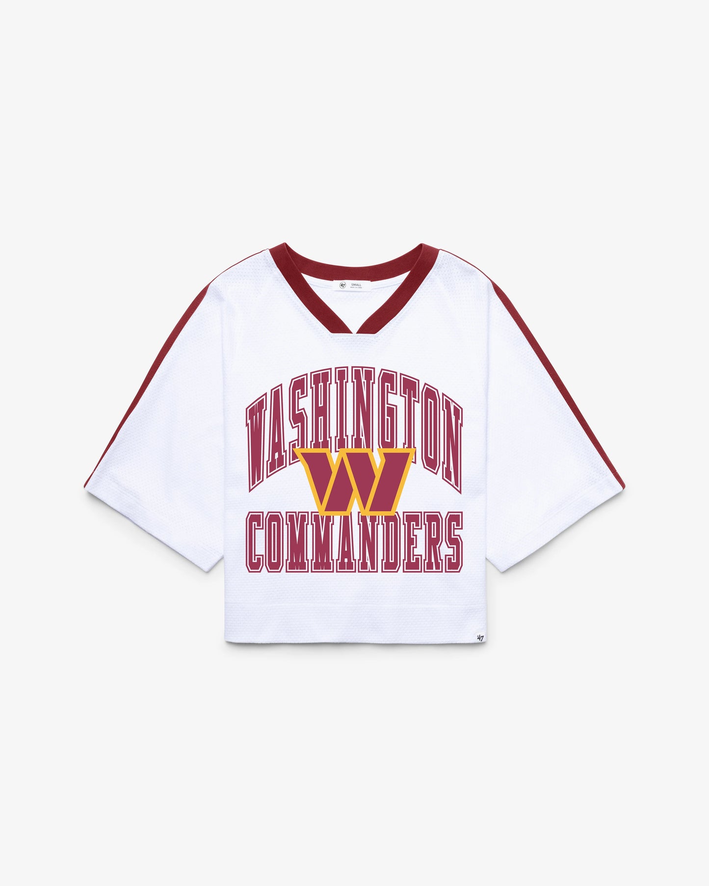 WASHINGTON COMMANDERS BIG OVERARCH '47 WOMEN'S DROP NEEDLE RAGLAN JERSEY