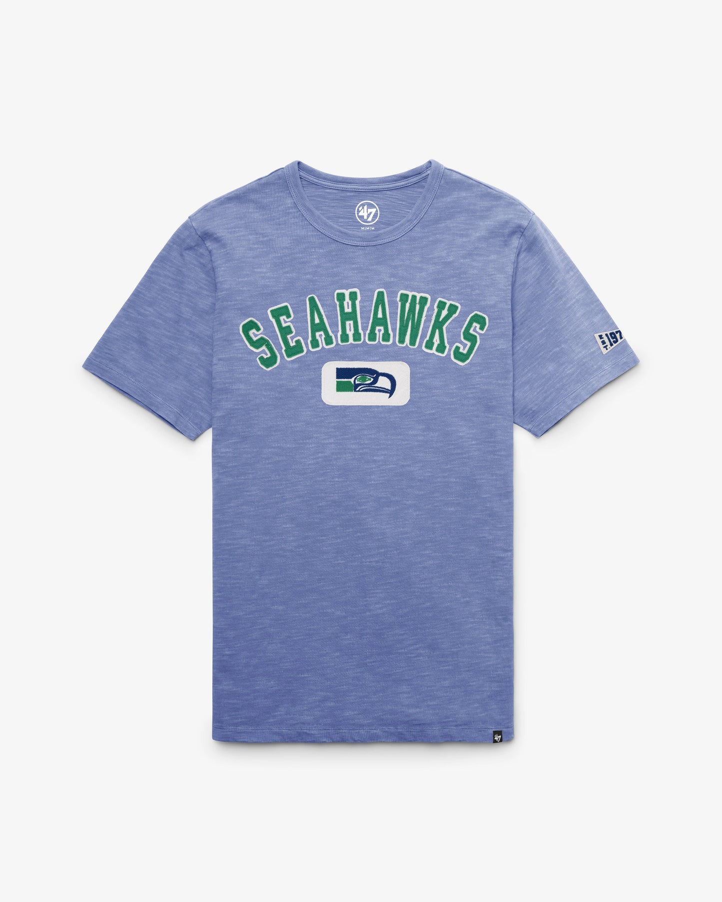 SEATTLE SEAHAWKS HISTORIC SEYMOORE WELL WORN '47 HEAVY SLUB TEE