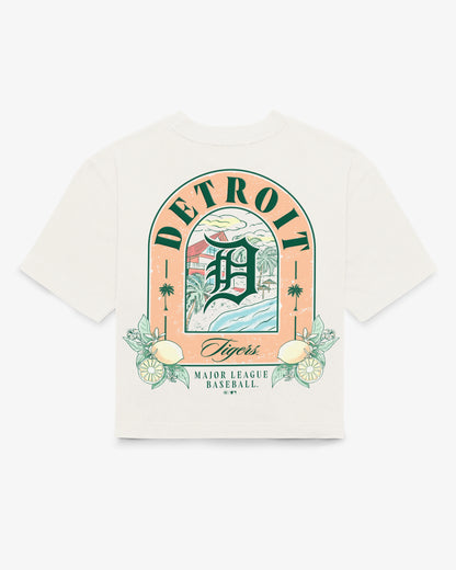 DETROIT TIGERS VACAY SCENES BACKER '47 REED CITY TEE WOMENS