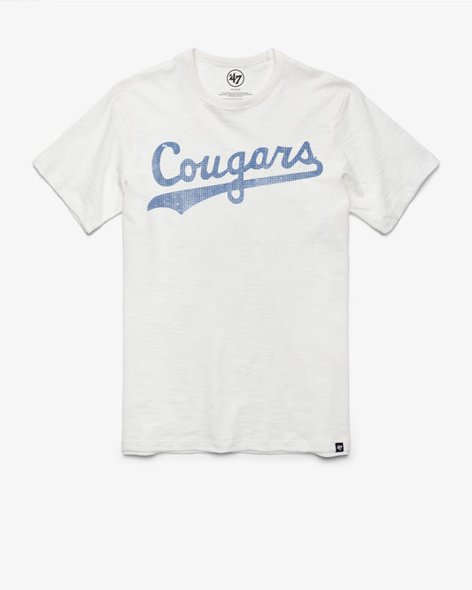BRIGHAM YOUNG COUGARS VINTAGE GRIT WORDMARK '47 SCRUM TEE