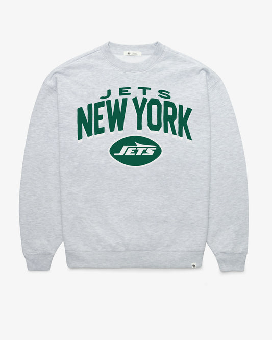 NEW YORK JETS CAMPUS ARCH CLOUD '47 OVERSIZED CREW WOMENS