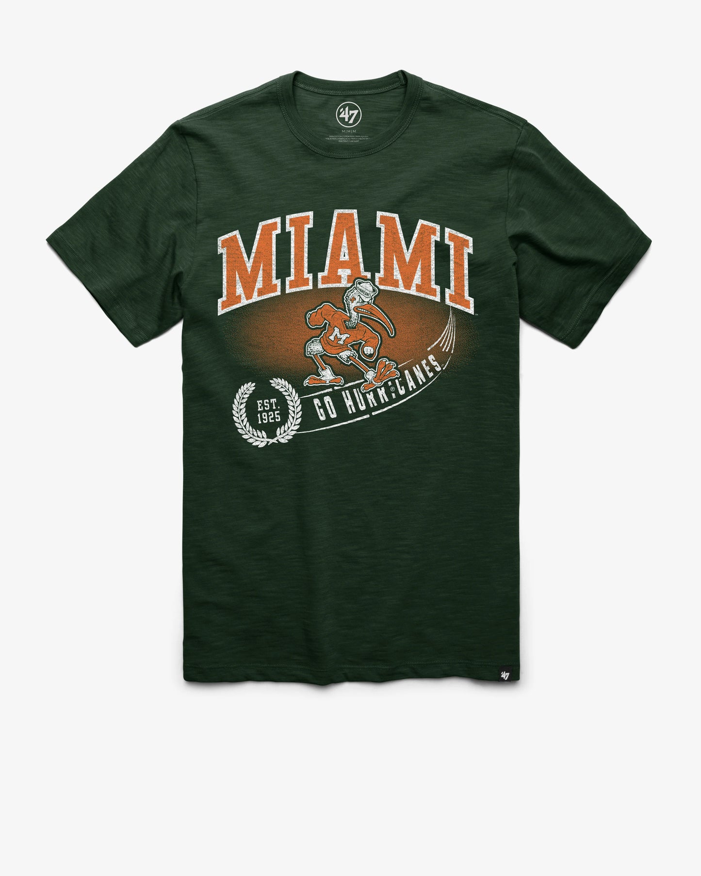 MIAMI HURRICANES VINTAGE STREAK '47 SCRUM TEE