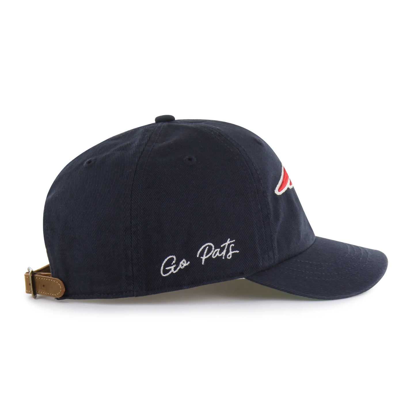 NEW ENGLAND PATRIOTS CHAIN SIDE STITCH '47 CLEAN UP SHORT VISOR