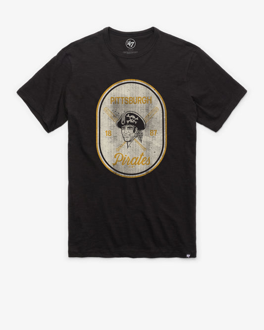 PITTSBURGH PIRATES COOPERSTOWN CROSS PATCH '47 SCRUM TEE
