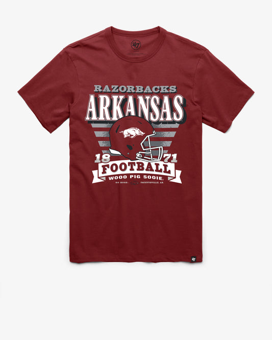 ARKANSAS RAZORBACKS STRIPE SPLASH '47 FRANKLIN TEE