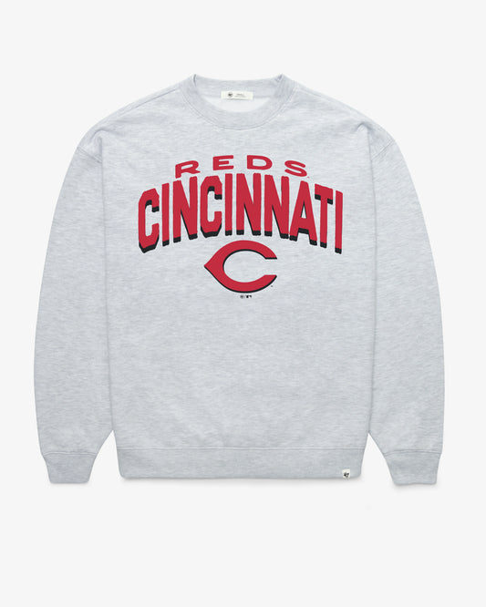 CINCINNATI REDS CAMPUS ARCH CLOUD '47 OVERSIZED CREW WOMENS