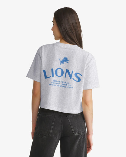 DETROIT LIONS HADRIAN '47 FOUNDATION CROP TEE WOMENS