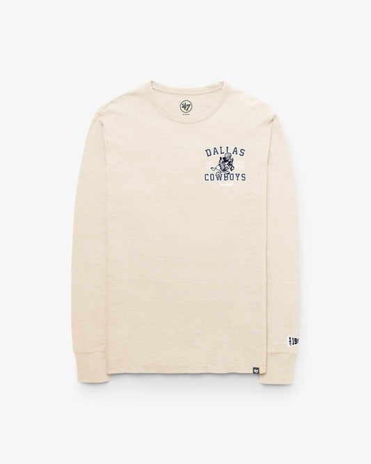 DALLAS COWBOYS HISTORIC EGREMONT WELL WORN '47 HEAVY SLUB LONG SLEEVE TEE