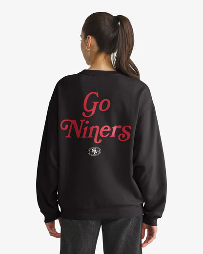 SAN FRANCISCO 49ERS SHOUT IT OUT '47 OVERSIZED CREW WOMENS