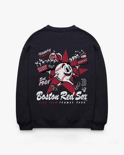 BOSTON RED SOX FAN FUEL '47 OVERSIZED CREW WOMEN