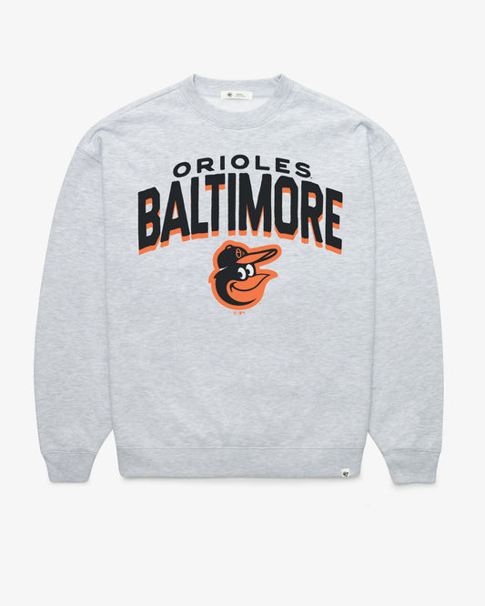 BALTIMORE ORIOLES CAMPUS ARCH CLOUD '47 OVERSIZED CREW WOMENS