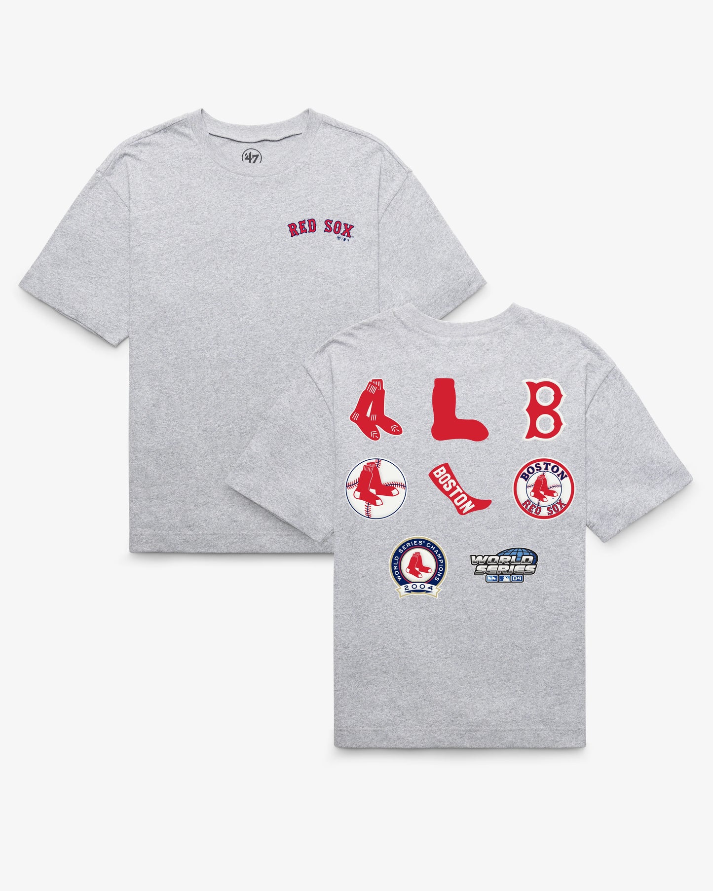 BOSTON RED SOX COOPERSTOWN HISTORY LOCK '47 FOUNDATION TEE