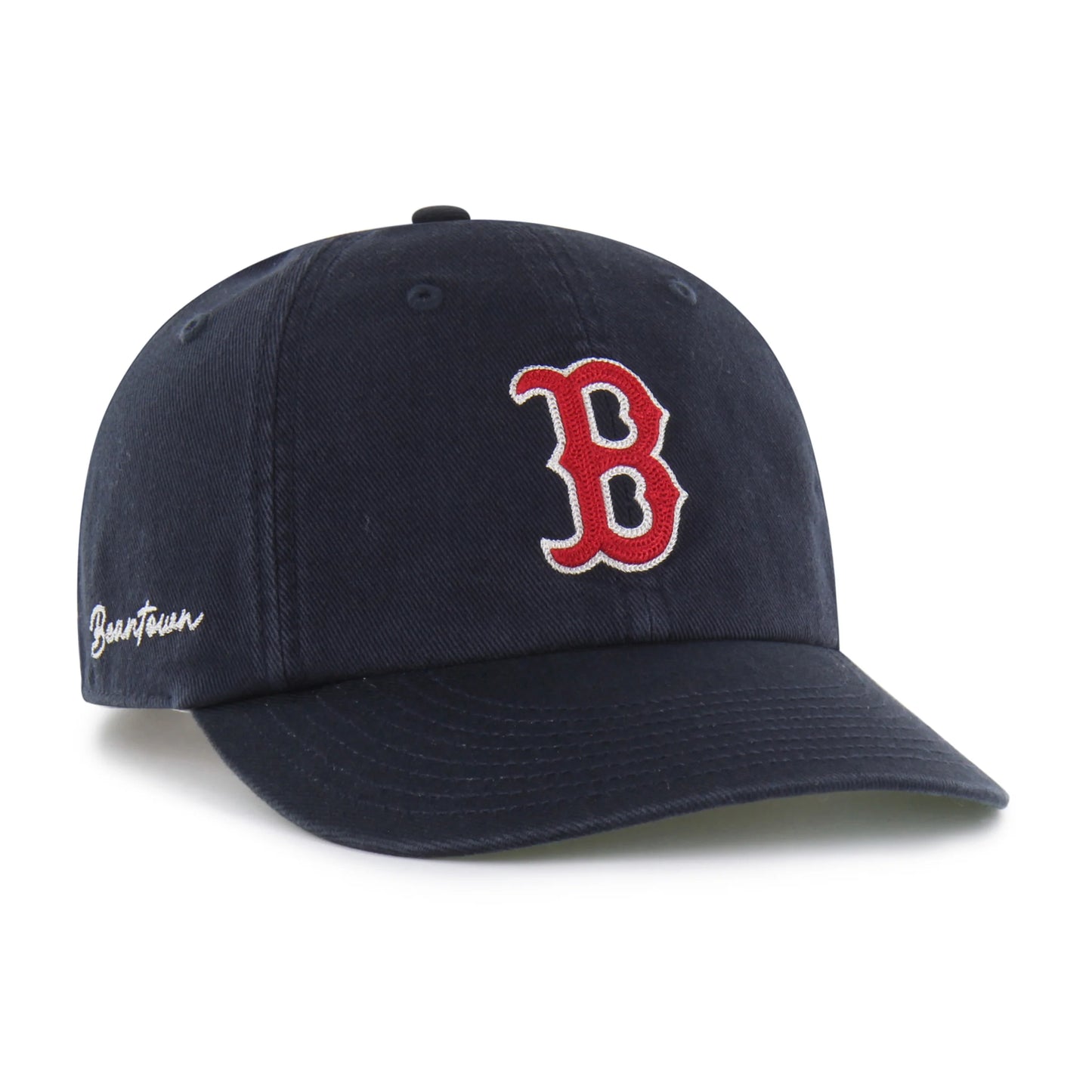 BOSTON RED SOX CHAIN SIDE STITCH '47 CLEAN UP ROUND VISOR