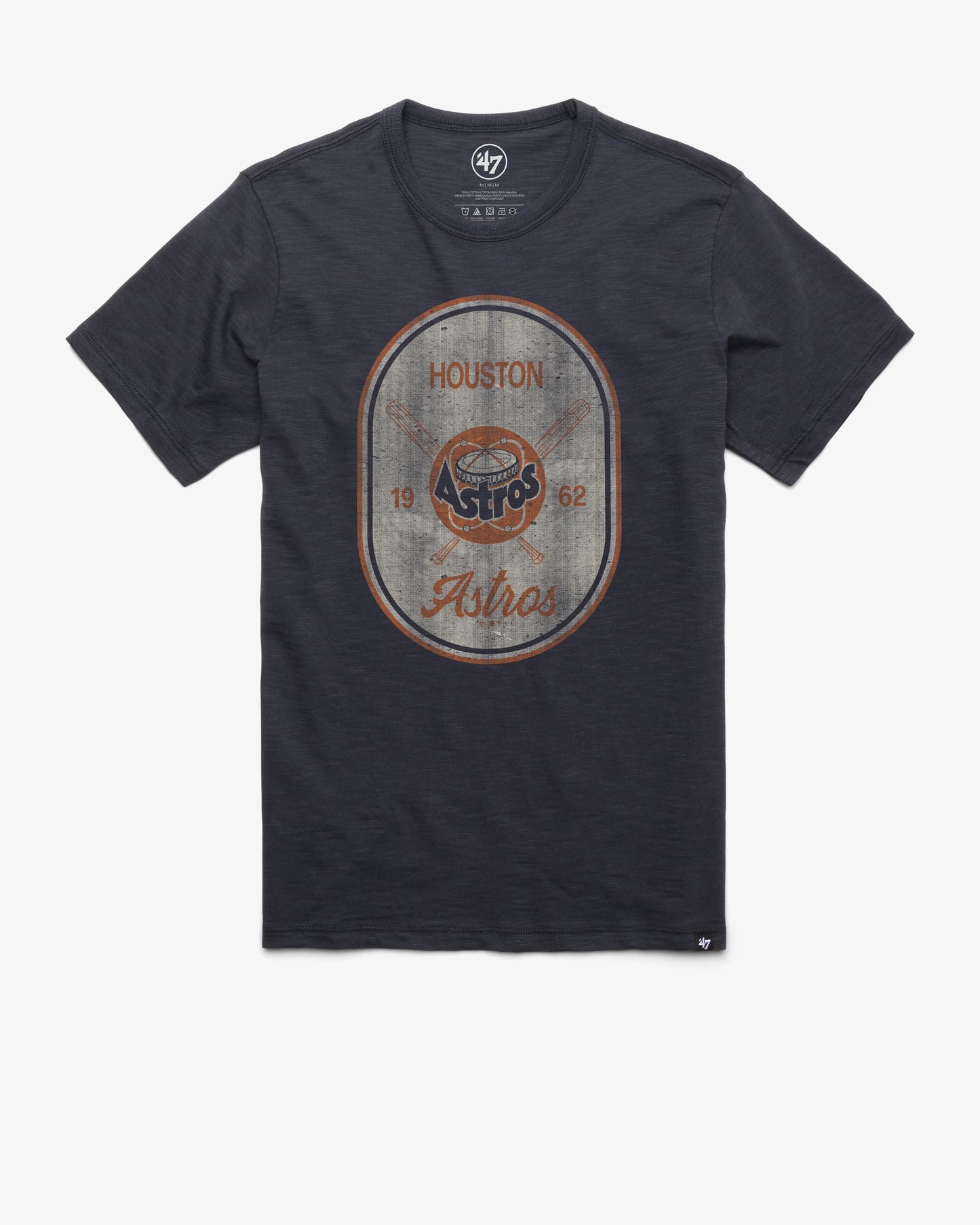 HOUSTON ASTROS COOPERSTOWN CROSS PATCH '47 SCRUM TEE