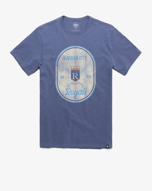 KANSAS CITY ROYALS COOPERSTOWN CROSS PATCH '47 SCRUM TEE