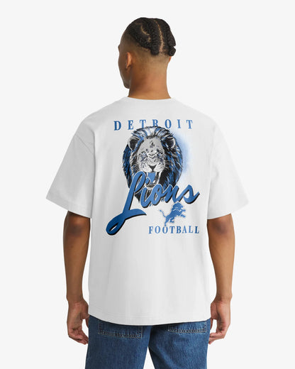 DETROIT LIONS BACKER SCRIPT ILLUSTRATED '47 FOUNDATION TEE