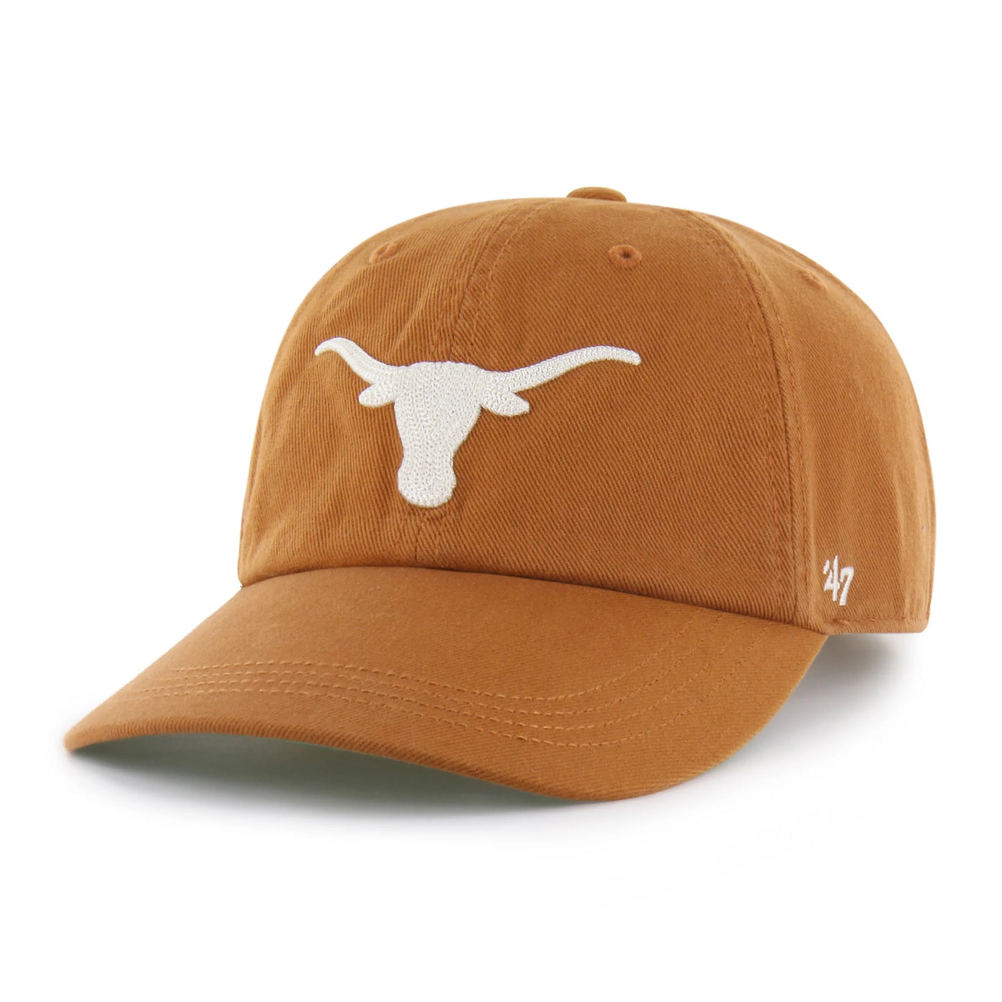 TEXAS LONGHORNS CHAIN SIDE STITCH '47 CLEAN UP LONG VISOR