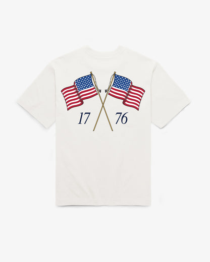FLAG WAVING BACKER '47 FOUNDATION TEE