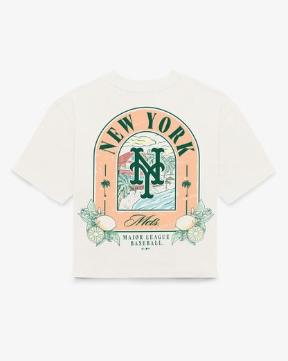 NEW YORK METS VACAY SCENES BACKER '47 REED CITY TEE WOMENS