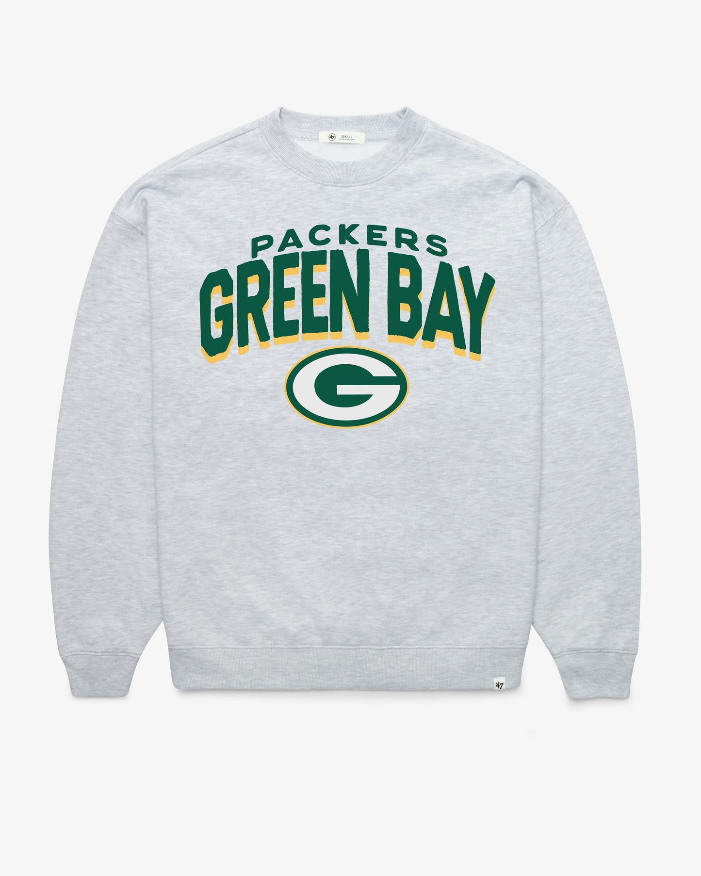 GREEN BAY PACKERS CAMPUS ARCH CLOUD '47 OVERSIZED CREW WOMENS