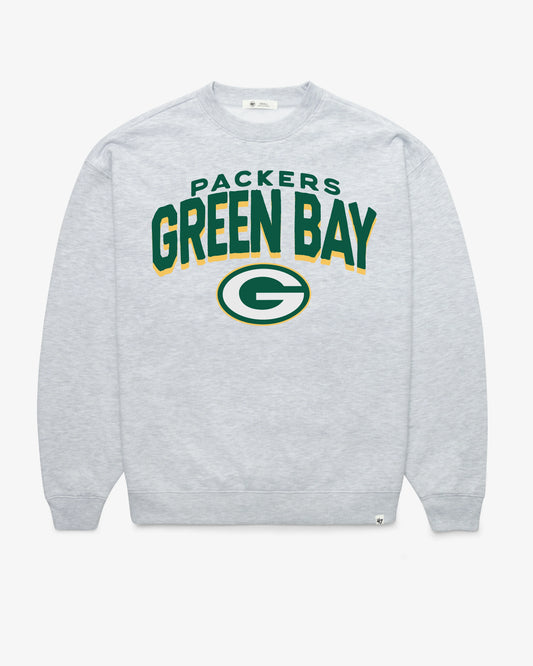 GREEN BAY PACKERS CAMPUS ARCH CLOUD '47 OVERSIZED CREW WOMENS