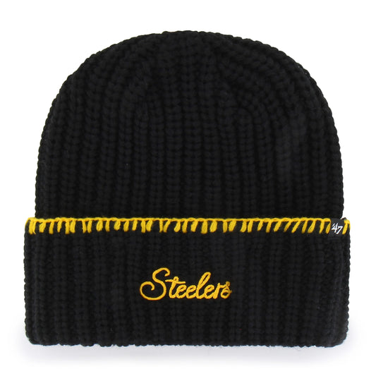 PITTSBURGH STEELERS BLANKET STITCH '47 WOMEN'S CUFF KNIT
