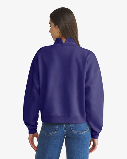 MINNESOTA VIKINGS VANTAGE '47 WOMEN'S MOCK NECK PULLOVER