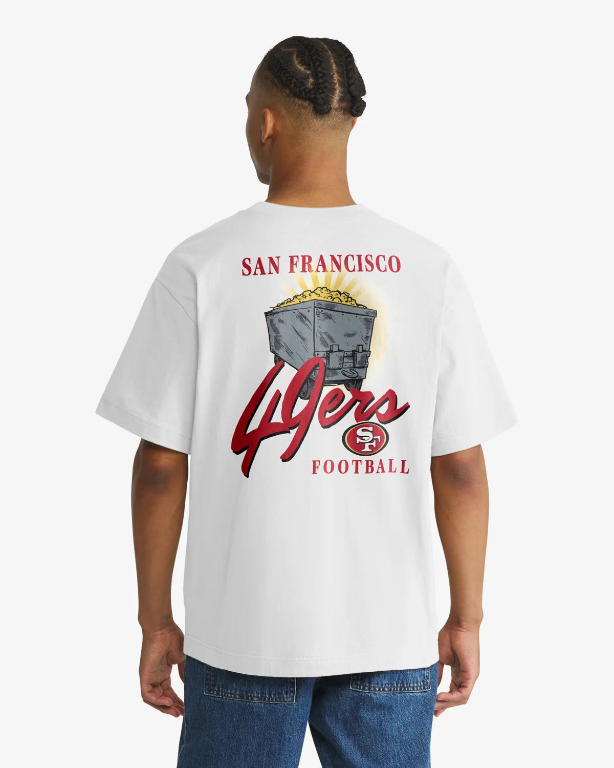 SAN FRANCISCO 49ERS BACKER SCRIPT ILLUSTRATED '47 FOUNDATION TEE