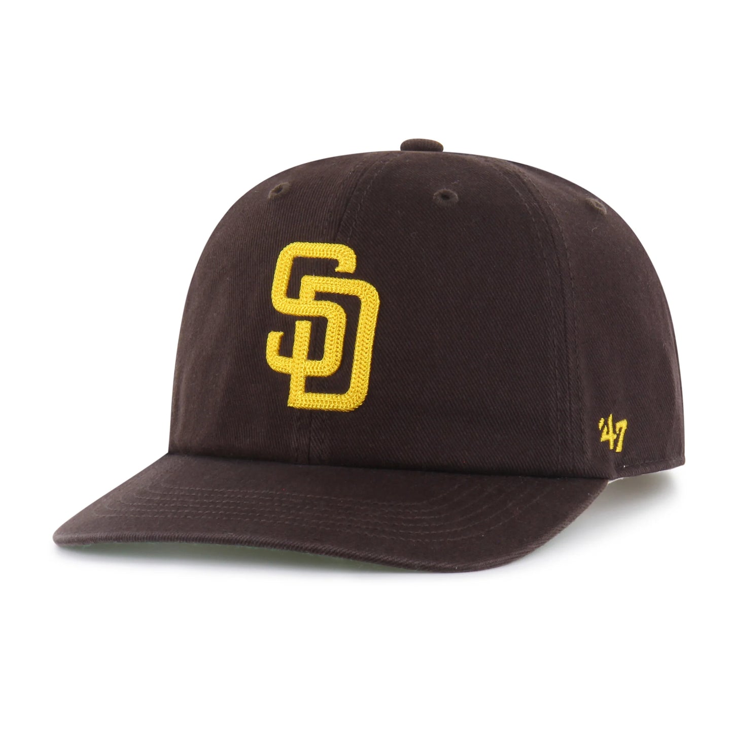 SAN DIEGO PADRES CHAIN SIDE STITCH '47 CLEAN UP FLAT BRIM