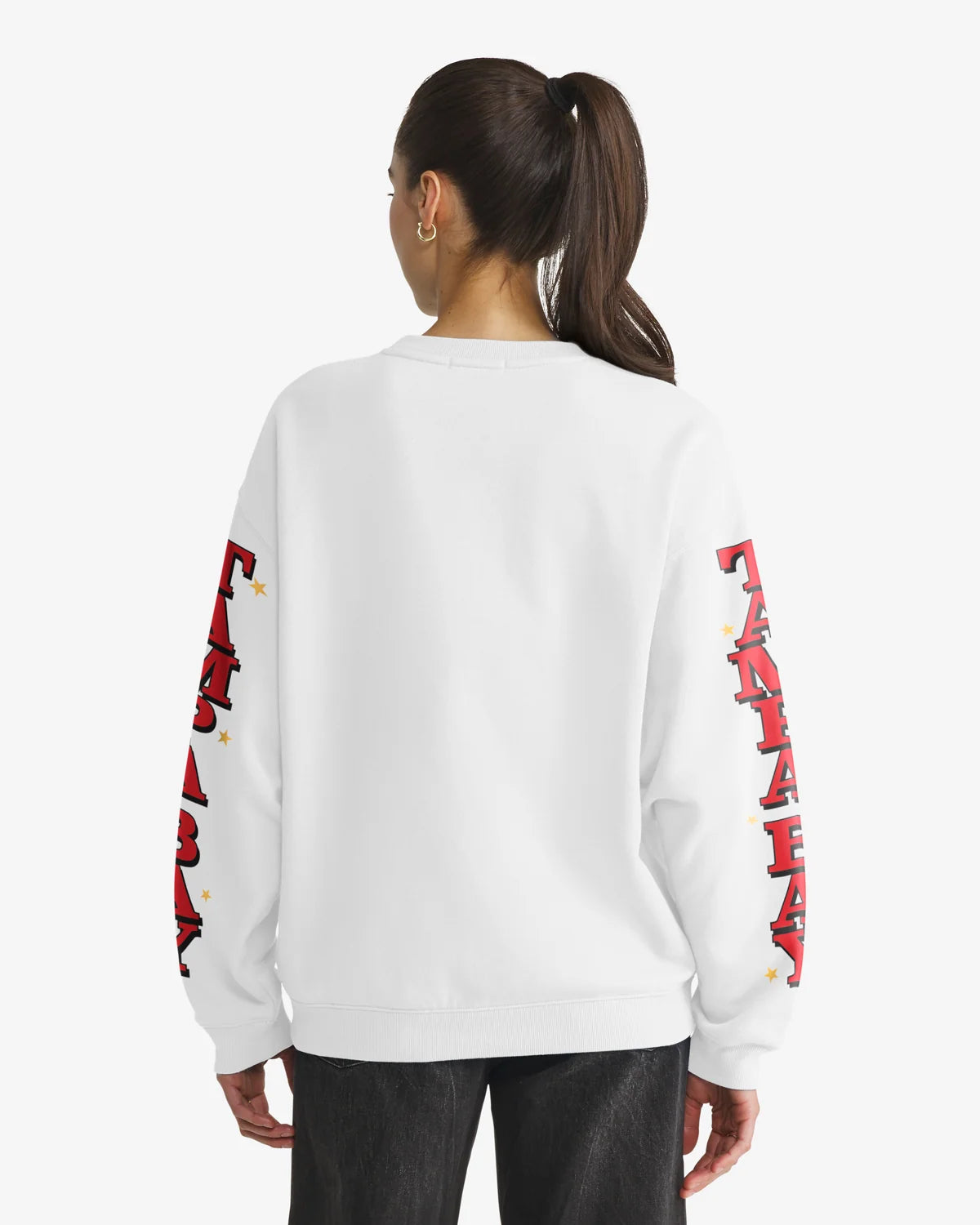 TAMPA BAY BUCCANEERS HISTORIC THUNDEROUS '47 WOMEN'S OVERSIZED CREW