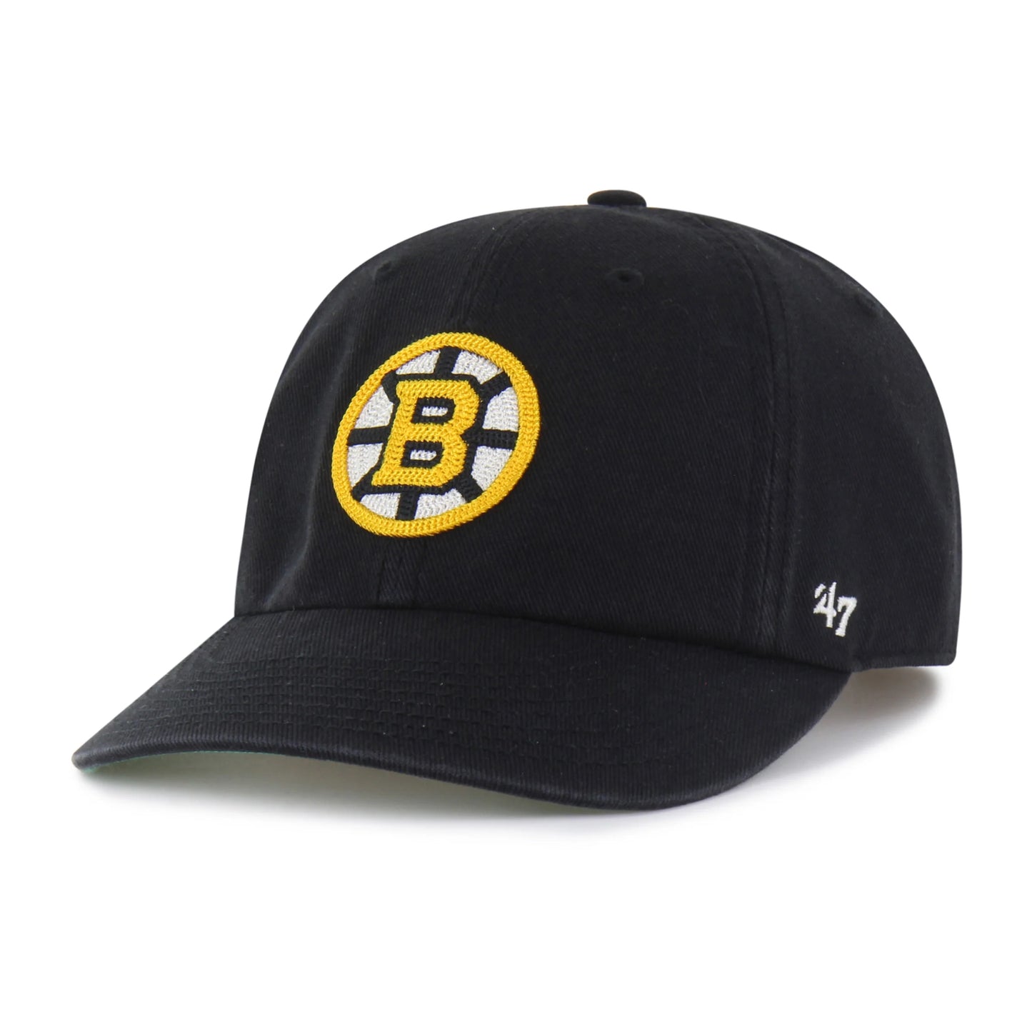 BOSTON BRUINS CHAIN SIDE STITCH '47 CLEAN UP ROUND VISOR