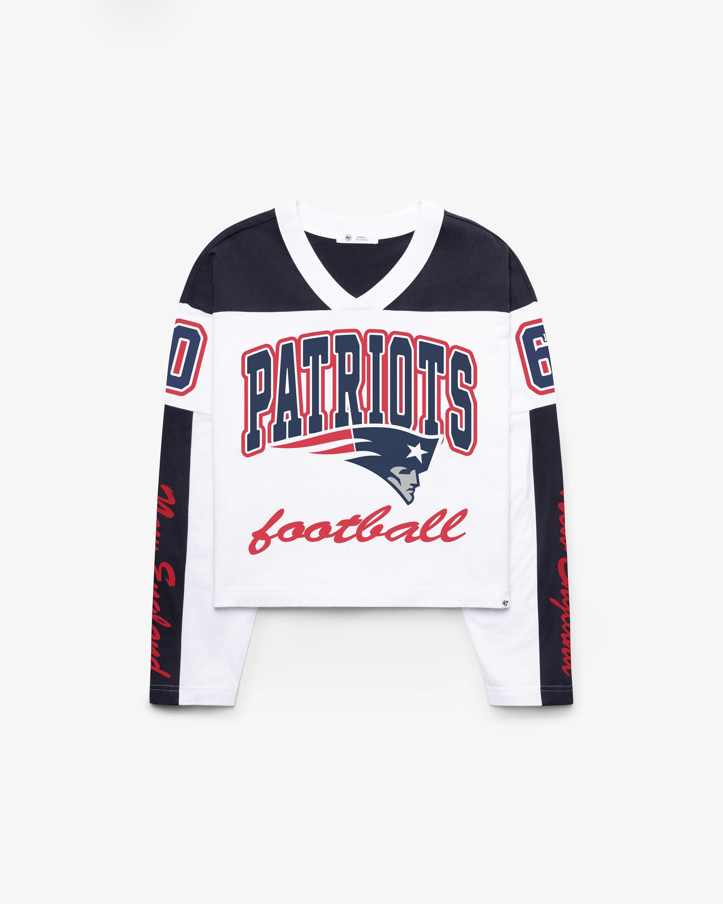 NEW ENGLAND PATRIOTS EXCLAMATION '47 WOMEN'S METRO JERSEY TEE