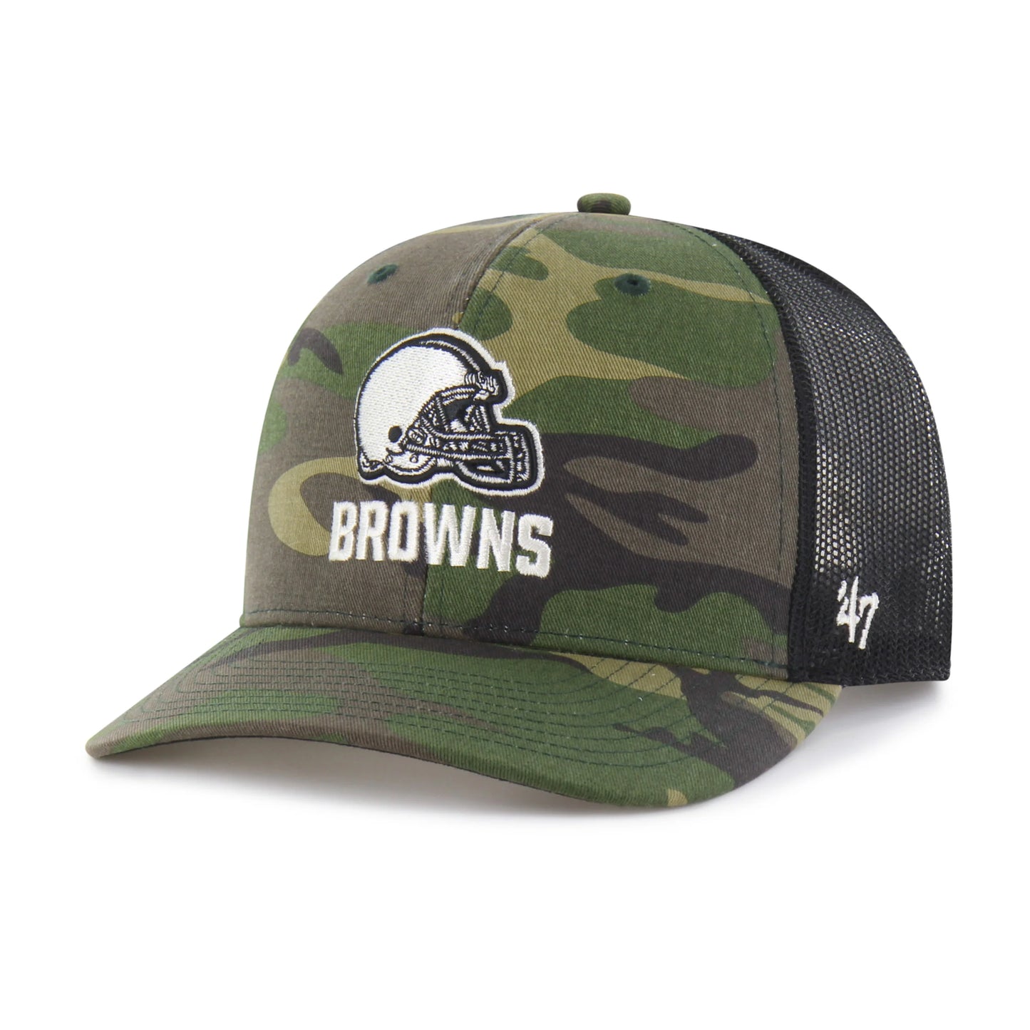 Cleveland Browns Camo Strap '47 Trucker