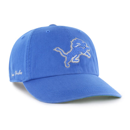 DETROIT LIONS CHAIN SIDE STITCH '47 CLEAN UP LONG VISOR