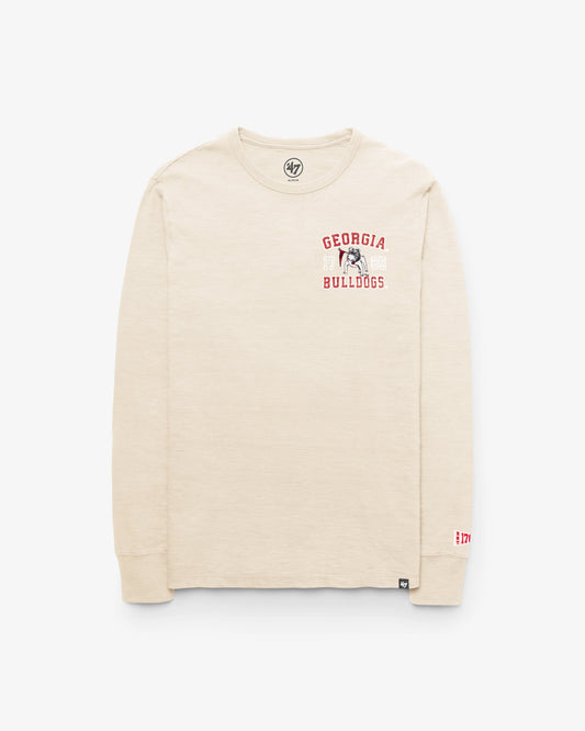 GEORGIA BULLDOGS VINTAGE EGREMONT WELL WORN '47 HEAVY SLUB LONG SLEEVE TEE