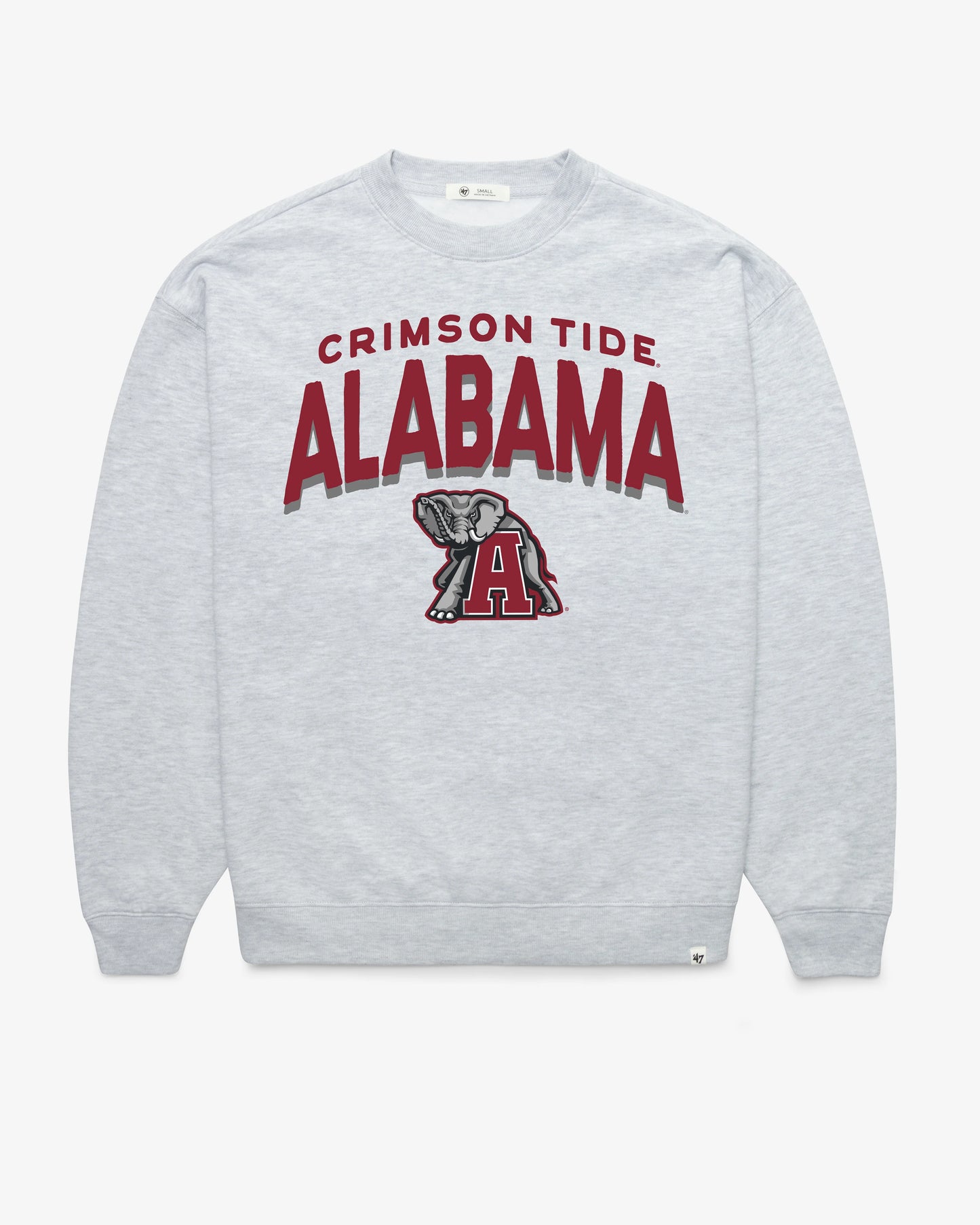 ALABAMA CRIMSON TIDE CAMPUS ARCH CLOUD '47 OVERSIZED CREW WOMENS