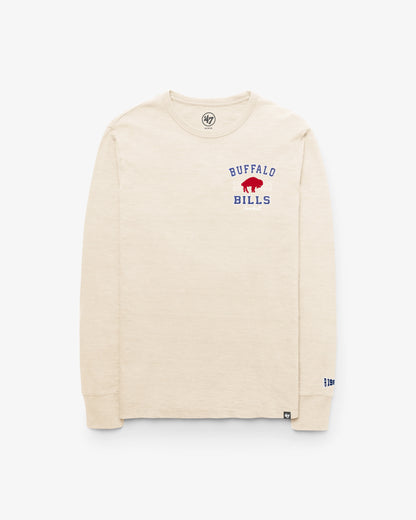 BUFFALO BILLS HISTORIC EGREMONT WELL WORN '47 HEAVY SLUB LONG SLEEVE TEE