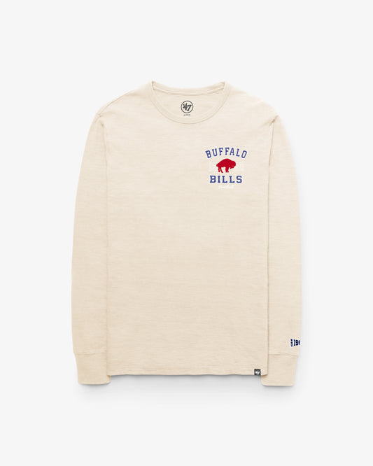BUFFALO BILLS HISTORIC EGREMONT WELL WORN '47 HEAVY SLUB LONG SLEEVE TEE