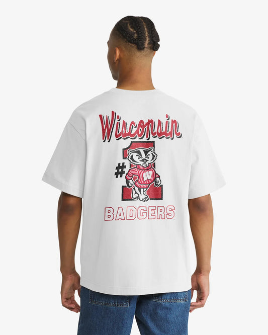 WISCONSIN BADGERS CAMPUS MASCOTS BACKER '47 FOUNDATION TEE