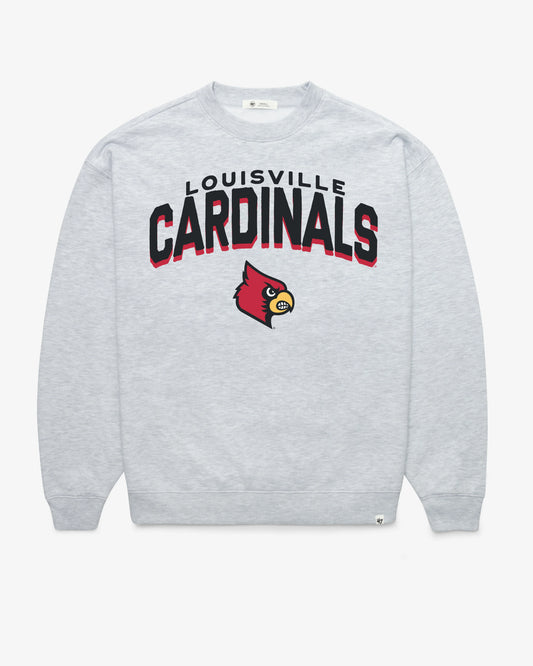 LOUISVILLE CARDINALS CAMPUS ARCH CLOUD '47 OVERSIZED CREW WOMENS