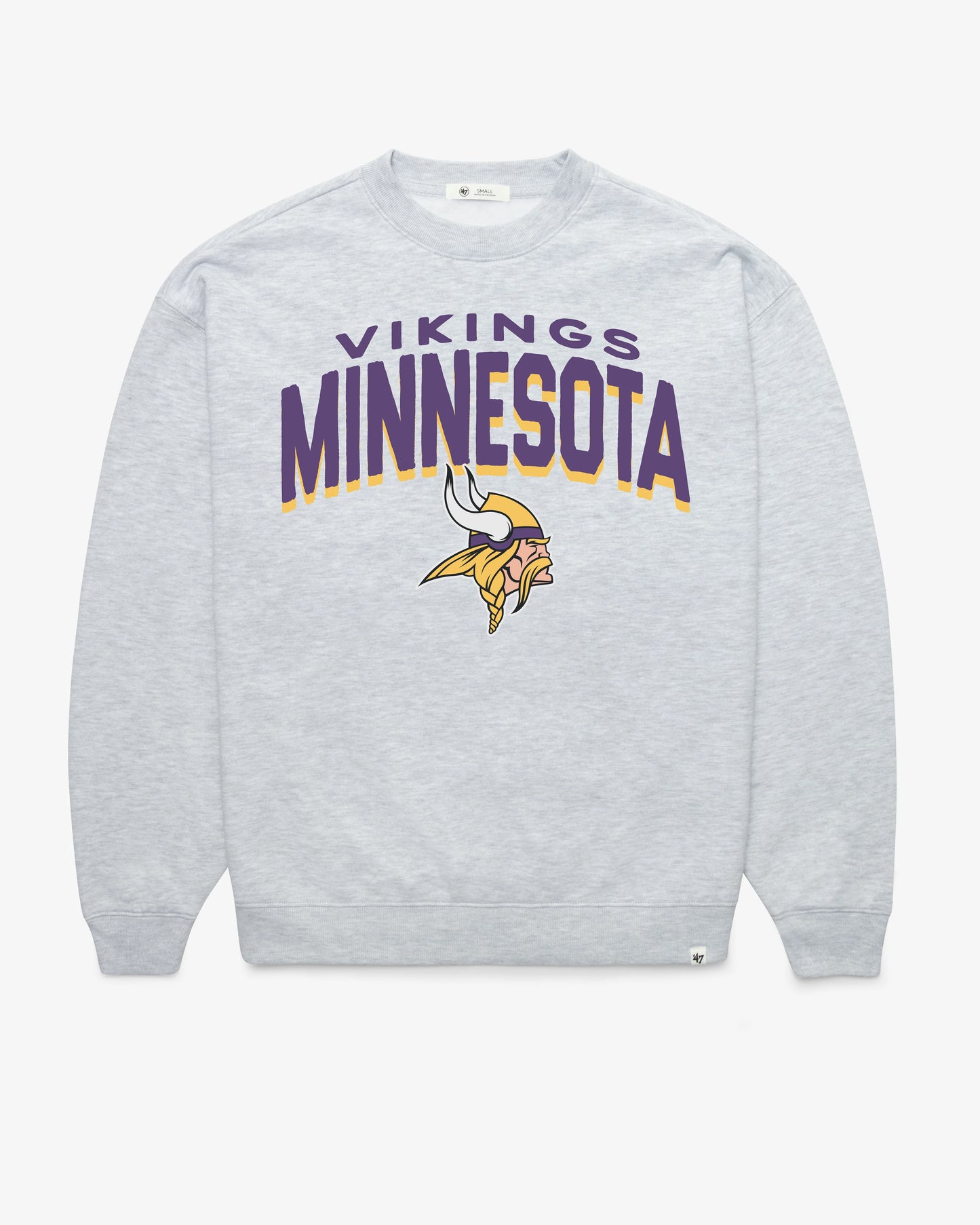 MINNESOTA VIKINGS CAMPUS ARCH CLOUD '47 OVERSIZED CREW WOMENS