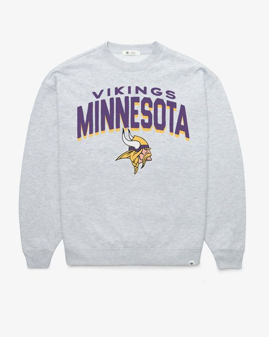 MINNESOTA VIKINGS CAMPUS ARCH CLOUD '47 OVERSIZED CREW WOMENS