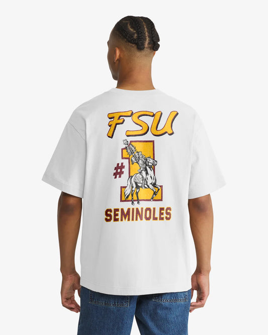 FLORIDA STATE SEMINOLES VINTAGE CAMPUS MASCOT BACKER '47 FOUNDATION TEE