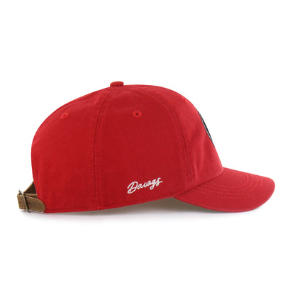 GEORGIA BULLDOGS CHAIN SIDE STITCH '47 CLEAN UP SHORT VISOR