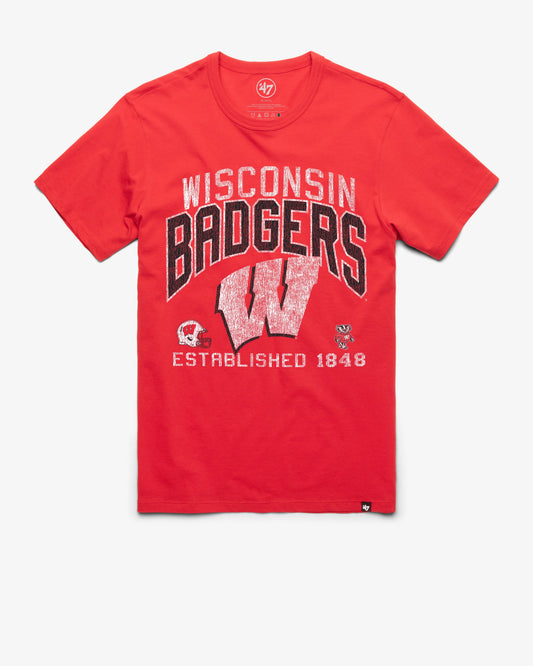 WISCONSIN BADGERS TURNED UP '47 FRANKLIN TEE