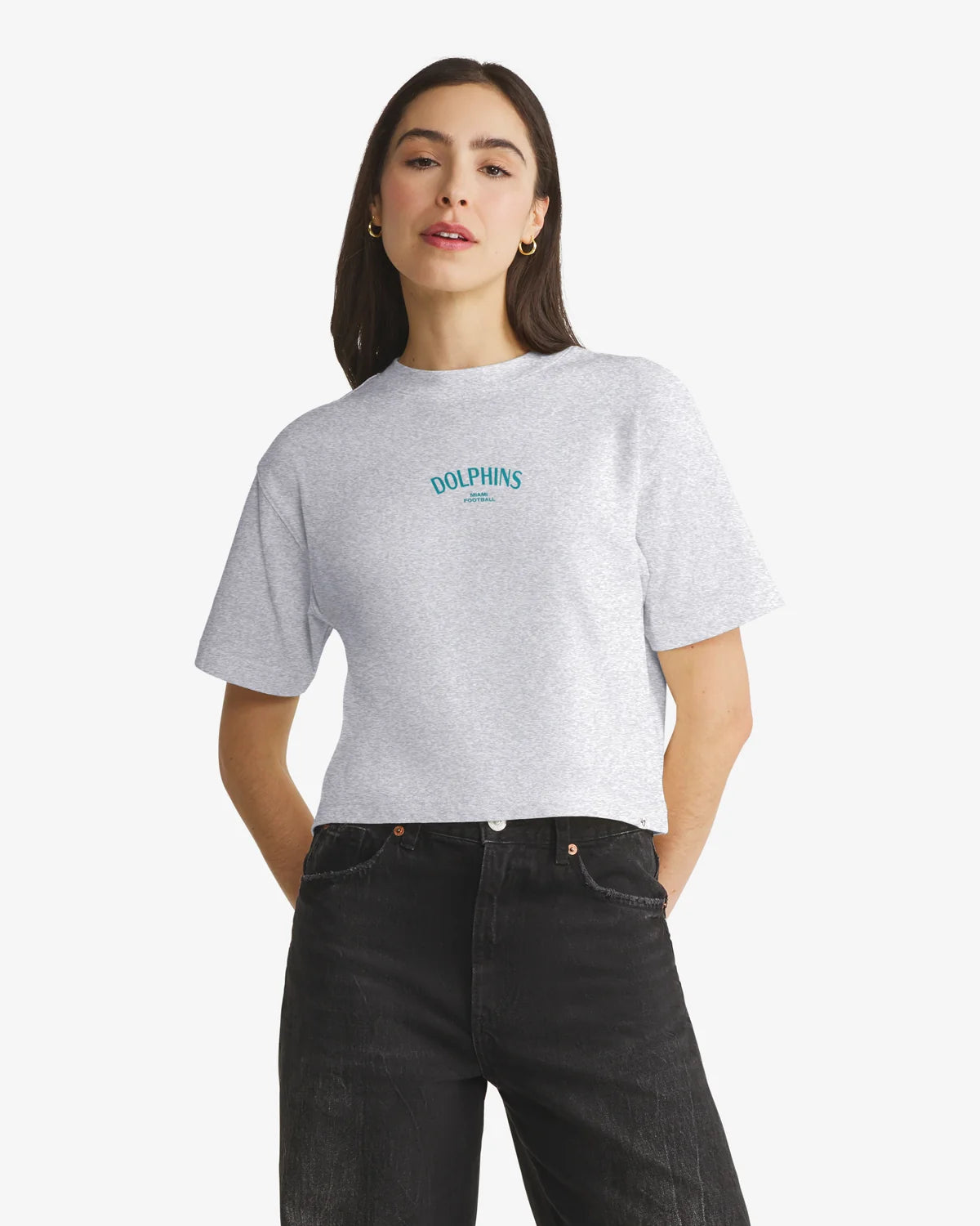 MIAMI DOLPHINS HADRIAN '47 FOUNDATION CROP TEE WOMENS