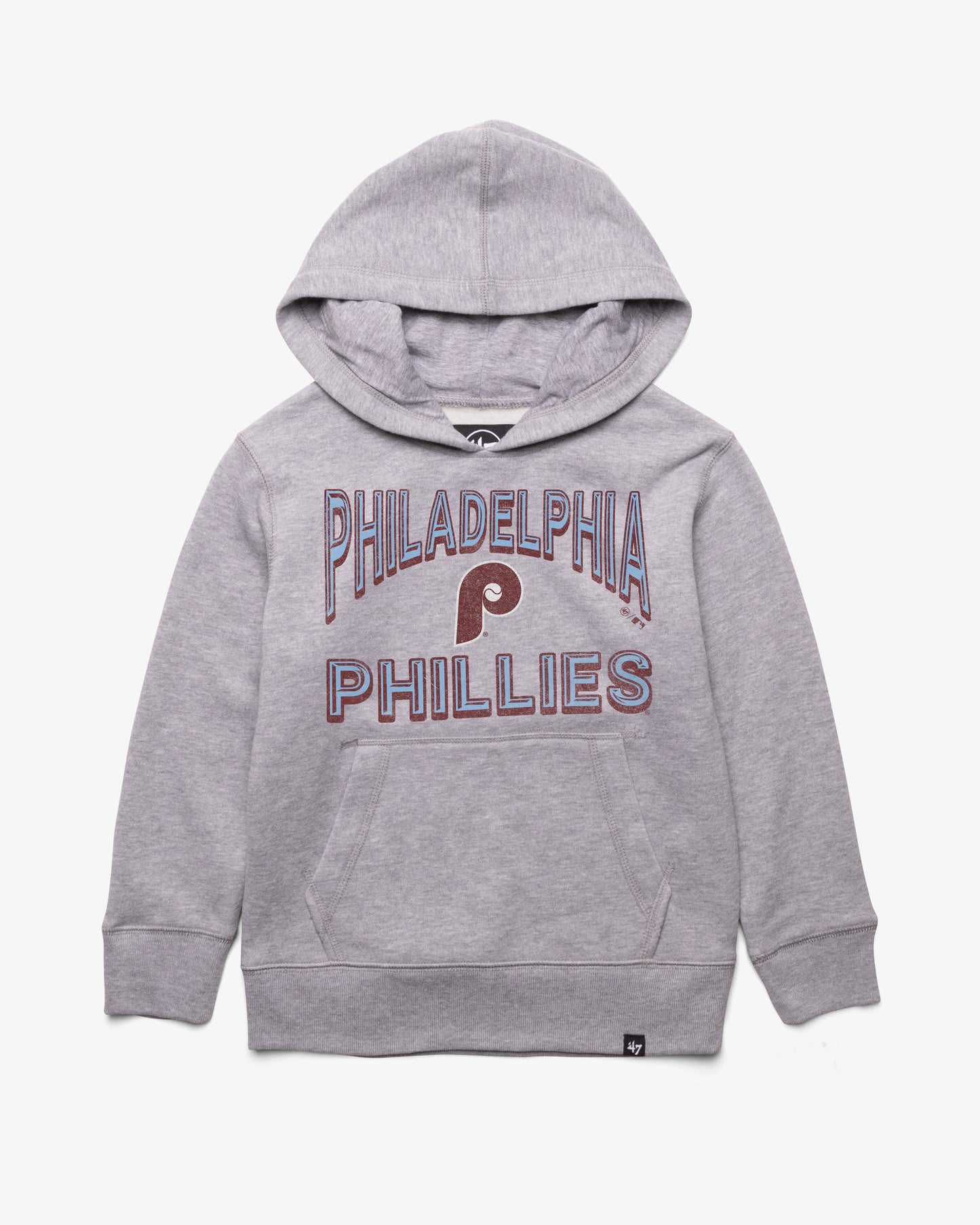 PHILADELPHIA PHILLIES COOPERSTOWN FAN OUT '47 KID'S HEADLINE HOOD