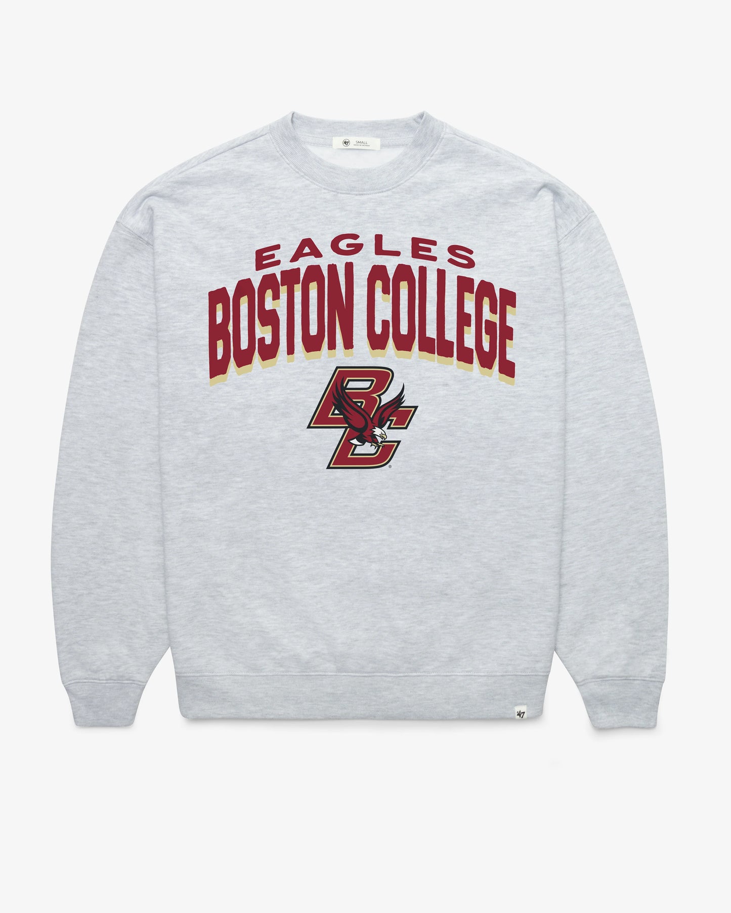 BOSTON COLLEGE EAGLES BC CAMPUS ARCH CLOUD '47 OVERSIZED CREW WOMENS