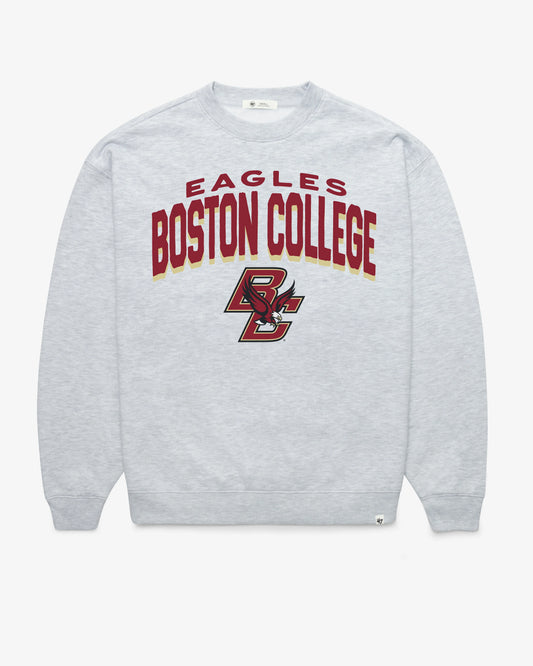 BOSTON COLLEGE EAGLES BC CAMPUS ARCH CLOUD '47 OVERSIZED CREW WOMENS