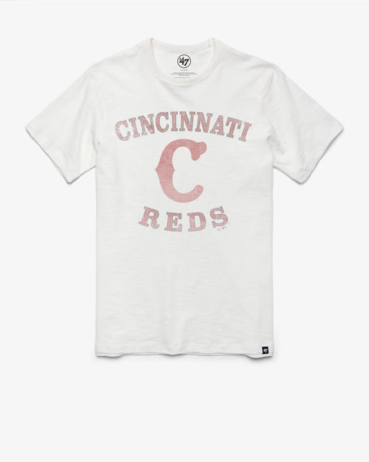 CINCINNATI REDS COOPERSTOWN COUNTER ARC '47 SCRUM TEE